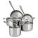 Angle Zoom. Tramontina - 8PC Tri-Ply Clad Cookware Set - Silver.