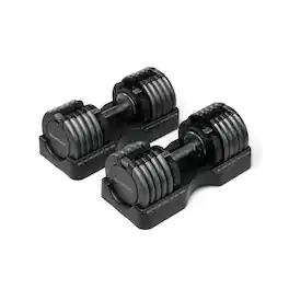Set of Two NordicTrack 55 lb. Adjustable Dumbbells - Black