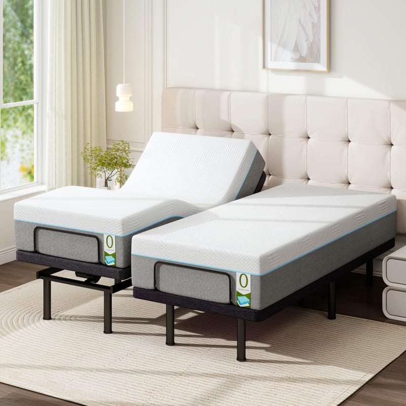 Front. Dyonery - Dyonery Adjustable Beds with Smart APP Control Massage Zero Gravity Anti-Snore Twin XL - Black.