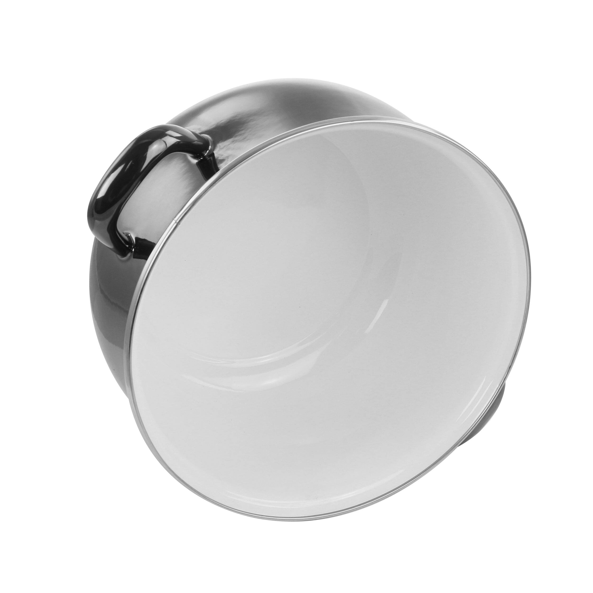 Alt View 5. Gibson - Gibson 6.5 Quart Steel Casserole with Lid - Silver.