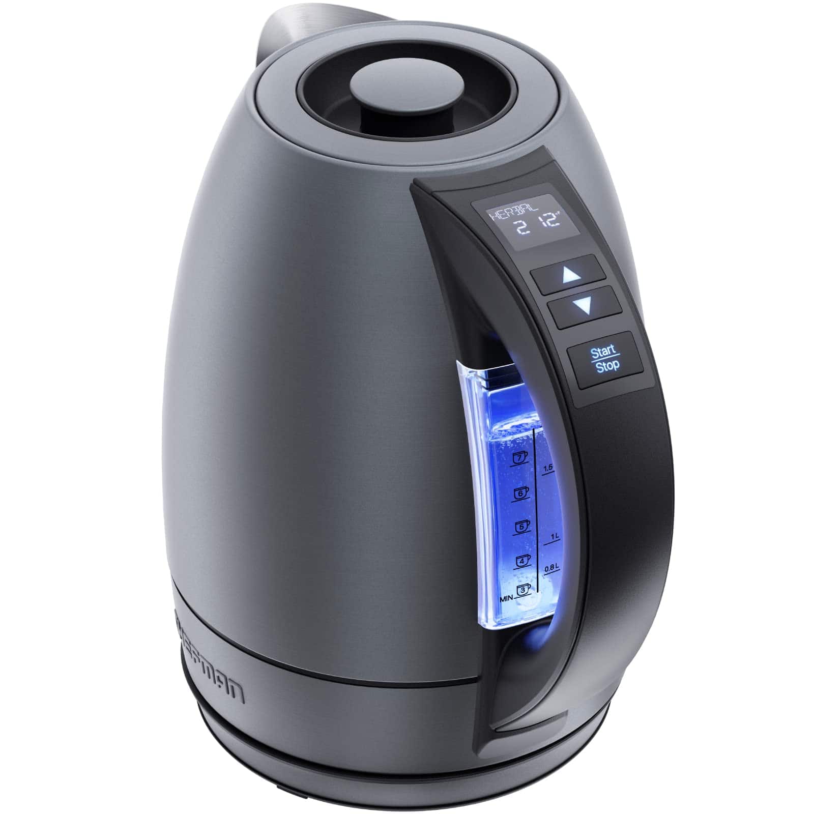 Chefman - 1.8 Liter Hot Water Electric Kettle RJ11-17-SS-TC-RL-GRE - Grey