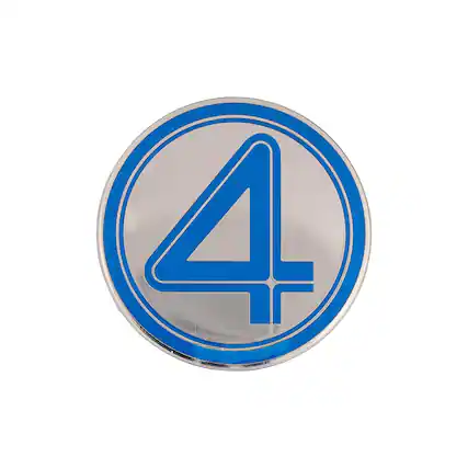 Front. Marvel - Marvel Studios The Fantastic Four: First Steps Logo Enamel Pin - Multi-Colored.