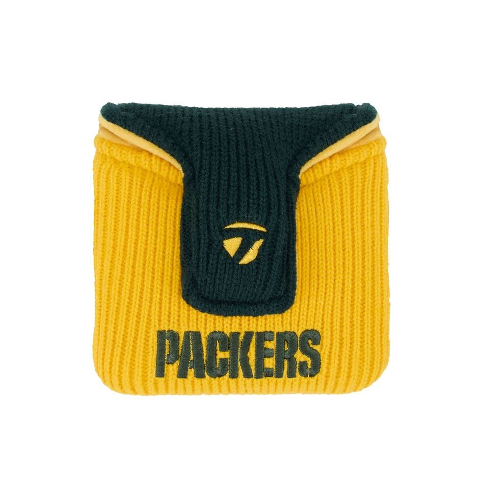 Alt View 1. TaylorMade - Green Bay Packers Mallet Headcover - Green.
