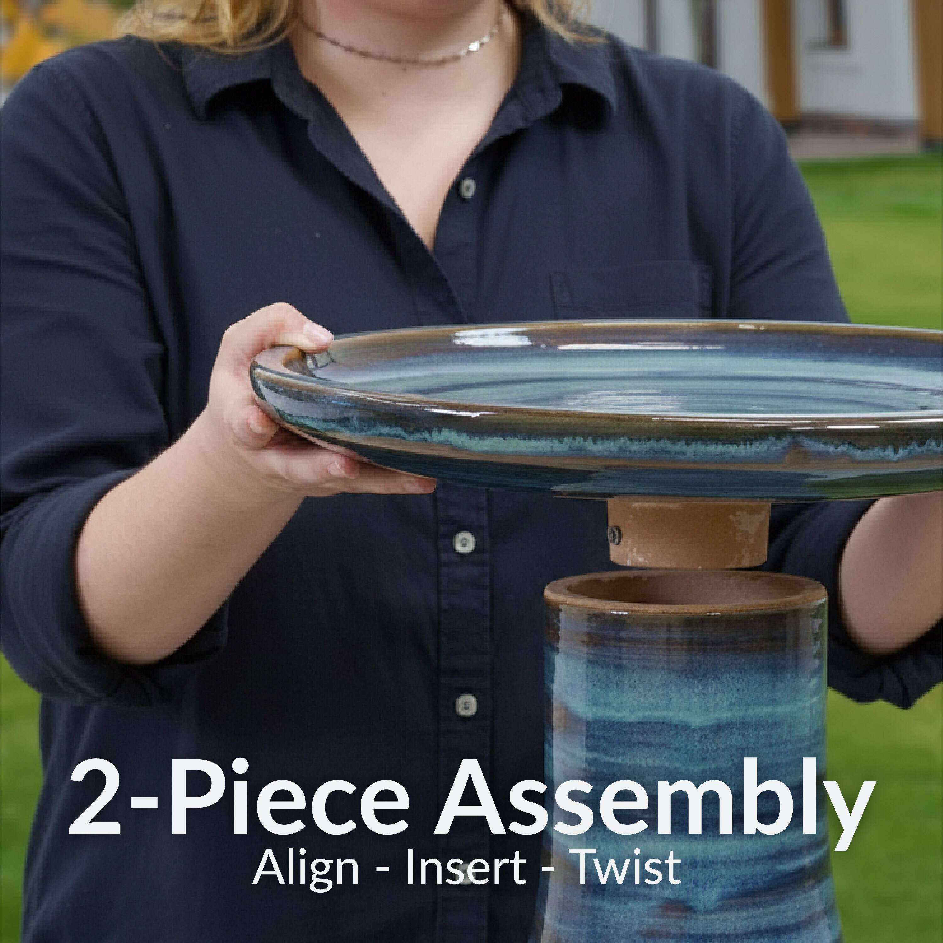 2-Piece Assembly  
Align - Insert - Twist