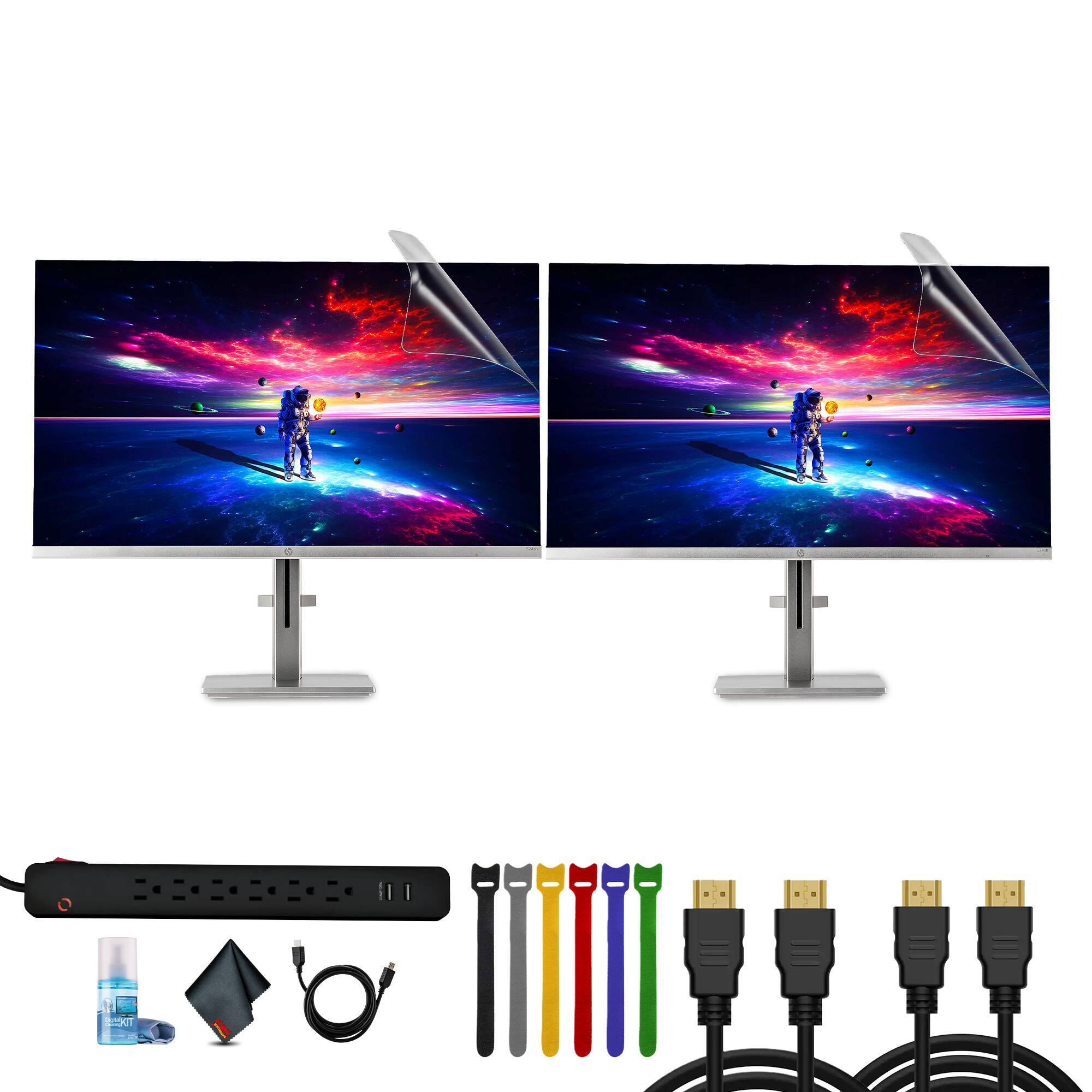 Front. HP - HP 524SH 23.8" 16:9 FreeSync IPS Monitor Bundle.