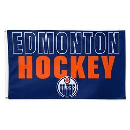 WinCraft - Edmonton Oilers 3' x 5' Single-Sided Team Location Deluxe Flag - Multicolor