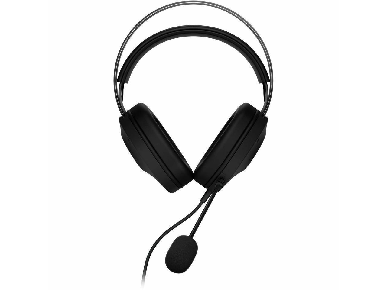 Alt View 4. ASUS - Asus TUF H1 Gen II Gaming Headset - 40mm Drivers, 7.1 Sound, TeamSpeak Mic, TUF Lighting - Black - Black.