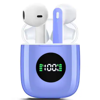 Front. Sweet - Set of 2 True Wireless Noise Cancelling Earbuds - Blue - Blue.