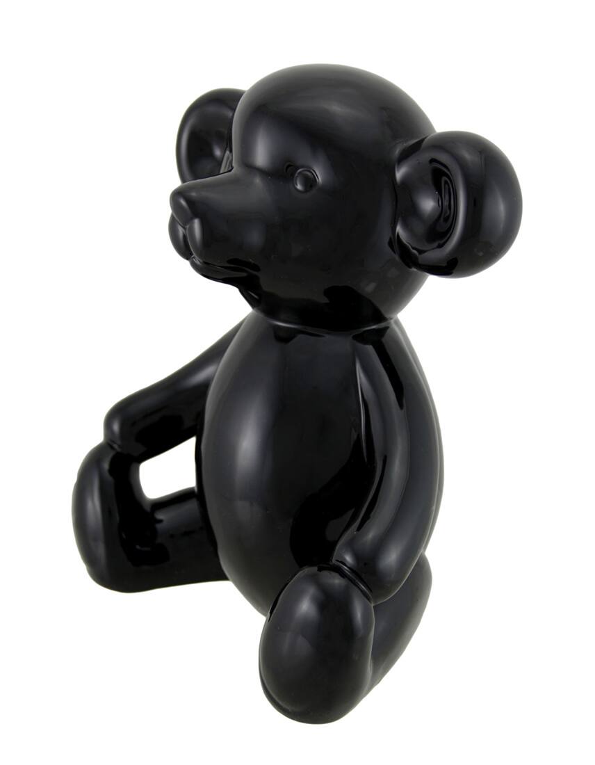 Zeckos Glossy Ceramic Teddy Bear Statue 6 Inch Black 47081 - Best Buy