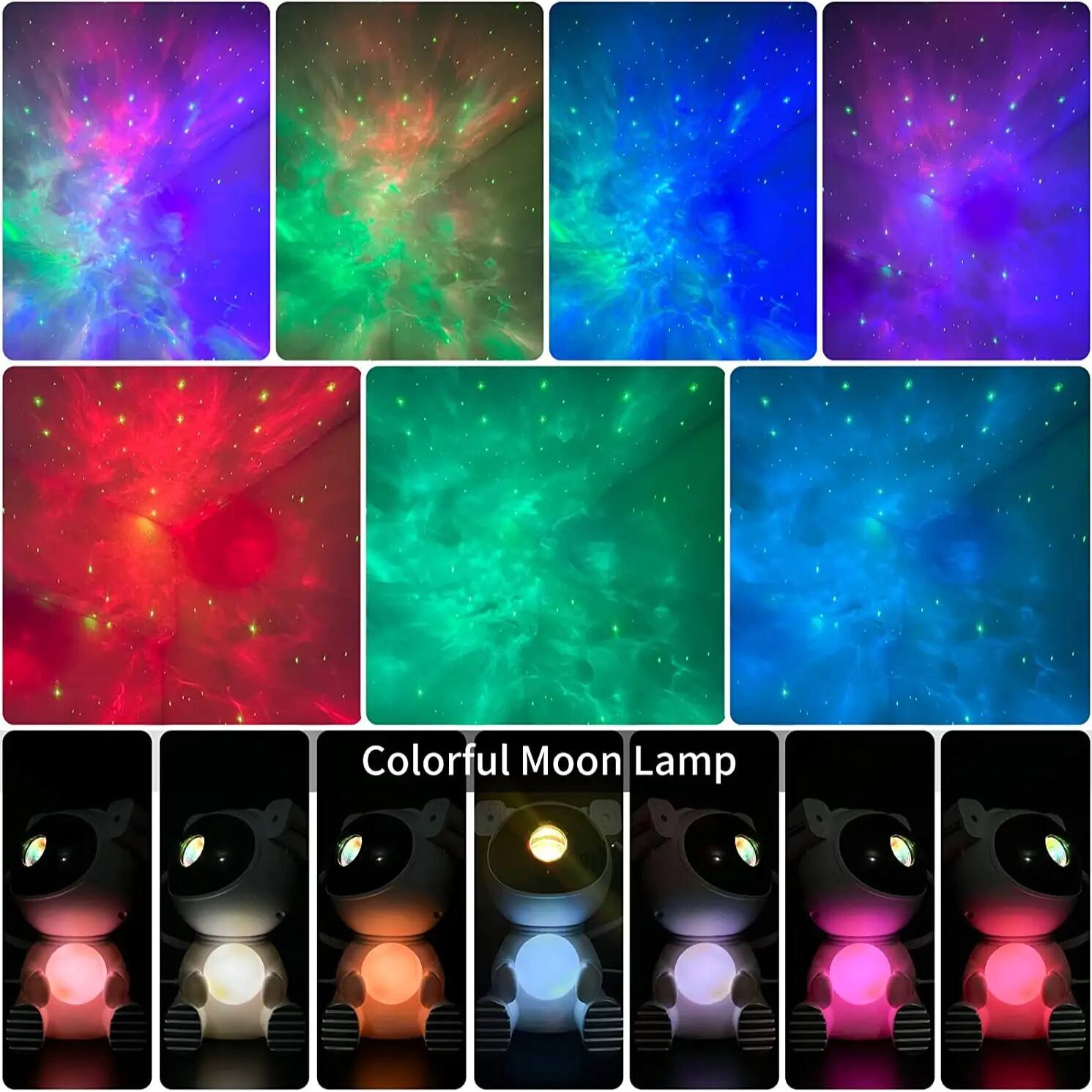 Colorful Moon Lamp