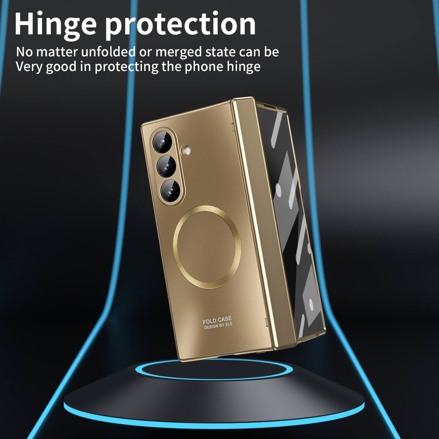 Hinge protection  
No matter unfolded or merged state can be  
Very good in protecting the phone hinge  

FOLD CASE DESIGN BY 2L$