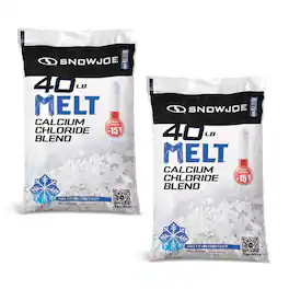 Snow Joe - 2 Pack Calcium Chloride Deicer & Snow Removal, 40 Pound Bag, MELT40ESB