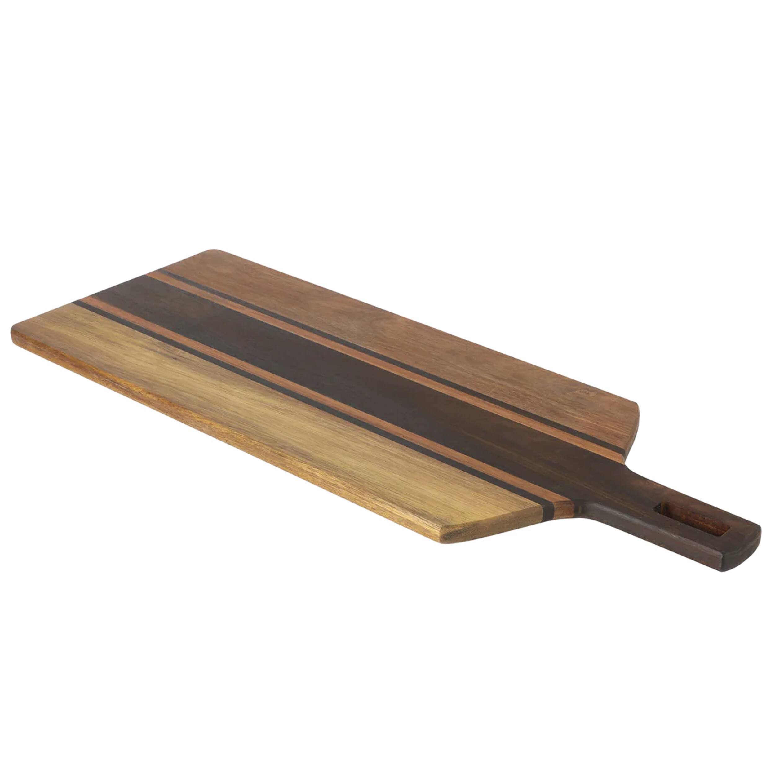 Front. Kenmore - Kenmore San Ysidro 26.5 x 10 Inch Acacia Wood Rectangle Cutting Board in Brown - Brown.