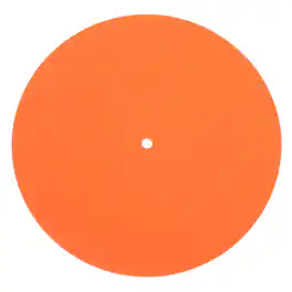 Unique Bargains - Record Player Mat, 7 Inch Turntable Mat 3mm Felt Pad for Vinyl Record Player - Orange