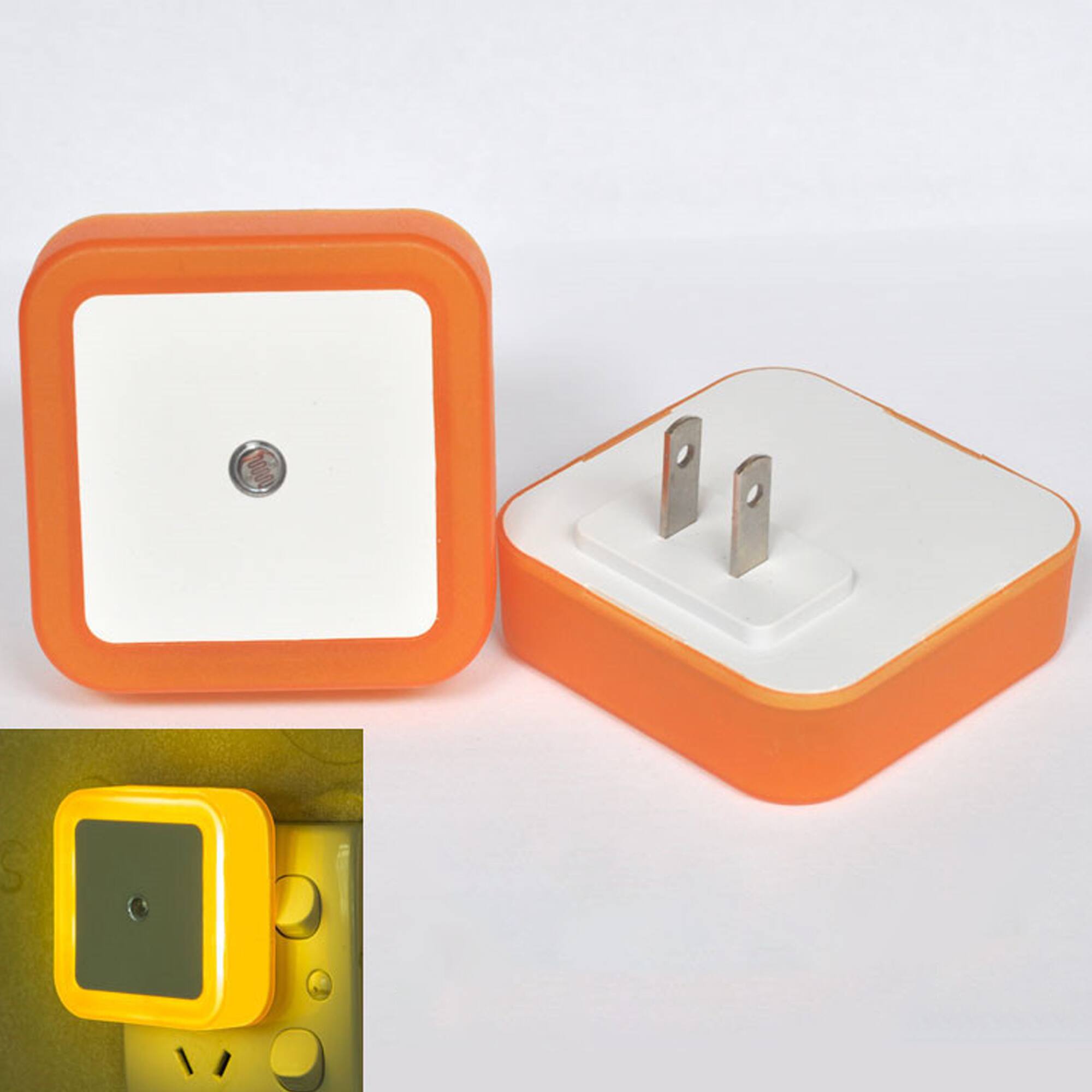 Front. YONWAY - Smart Light-controlled Sensor LED Night Light, Mini Plug Into Wall Night Light with US Plug for Hallway, Corridors.