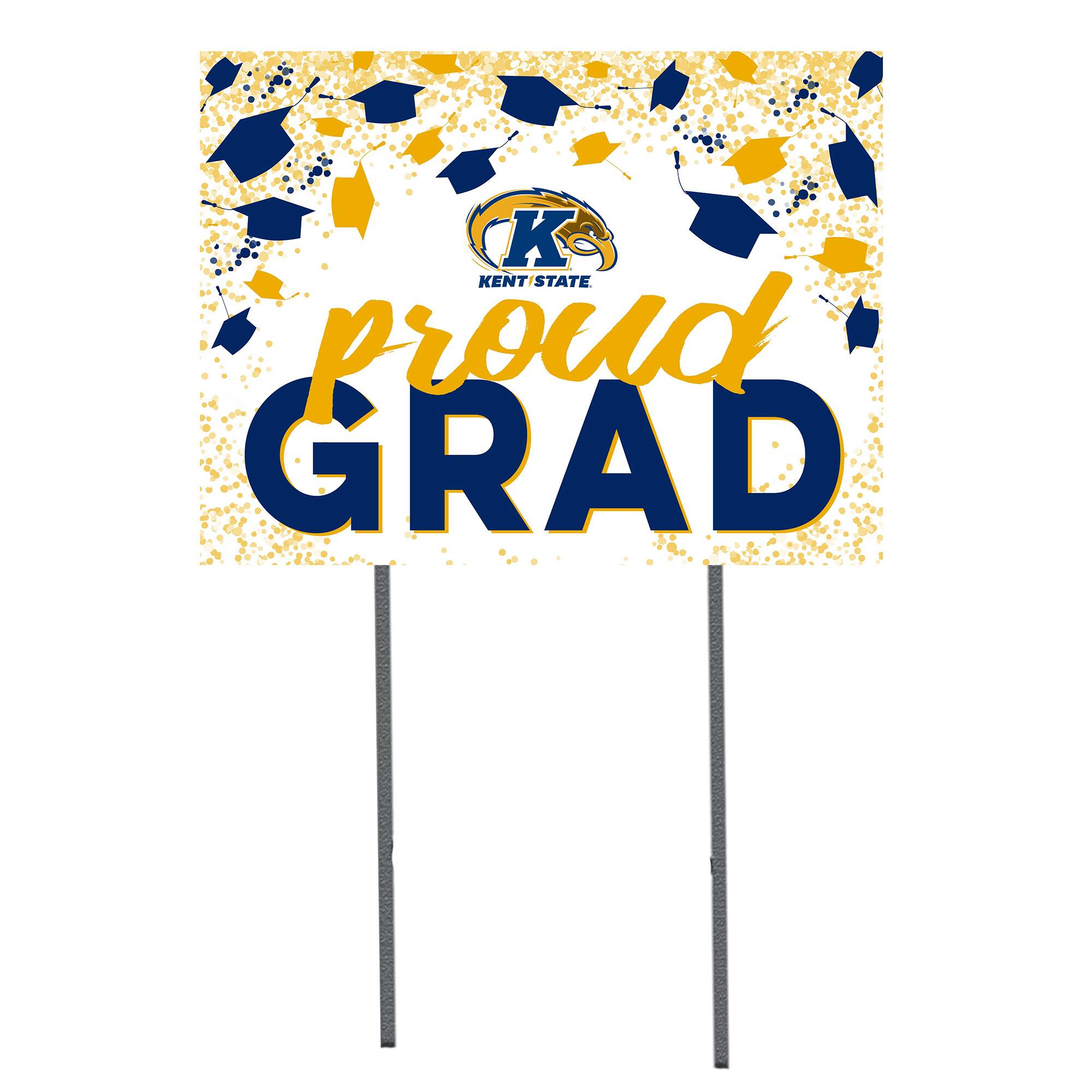 Kent State Golden Flashes 18'' x 24'' Grad Yard Sign