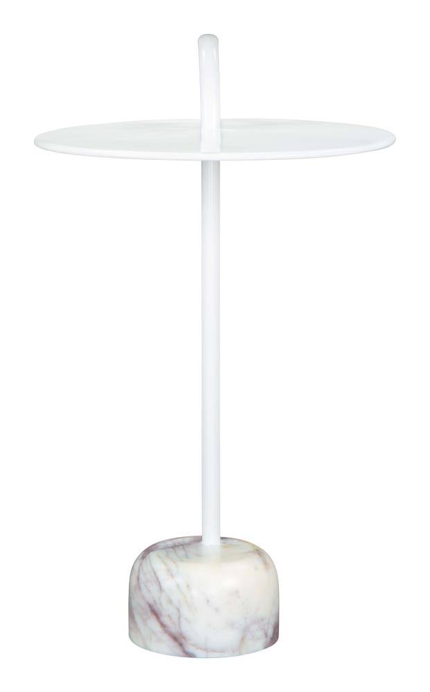 Alt View 1. Hivvago - Will Side Table White - White.