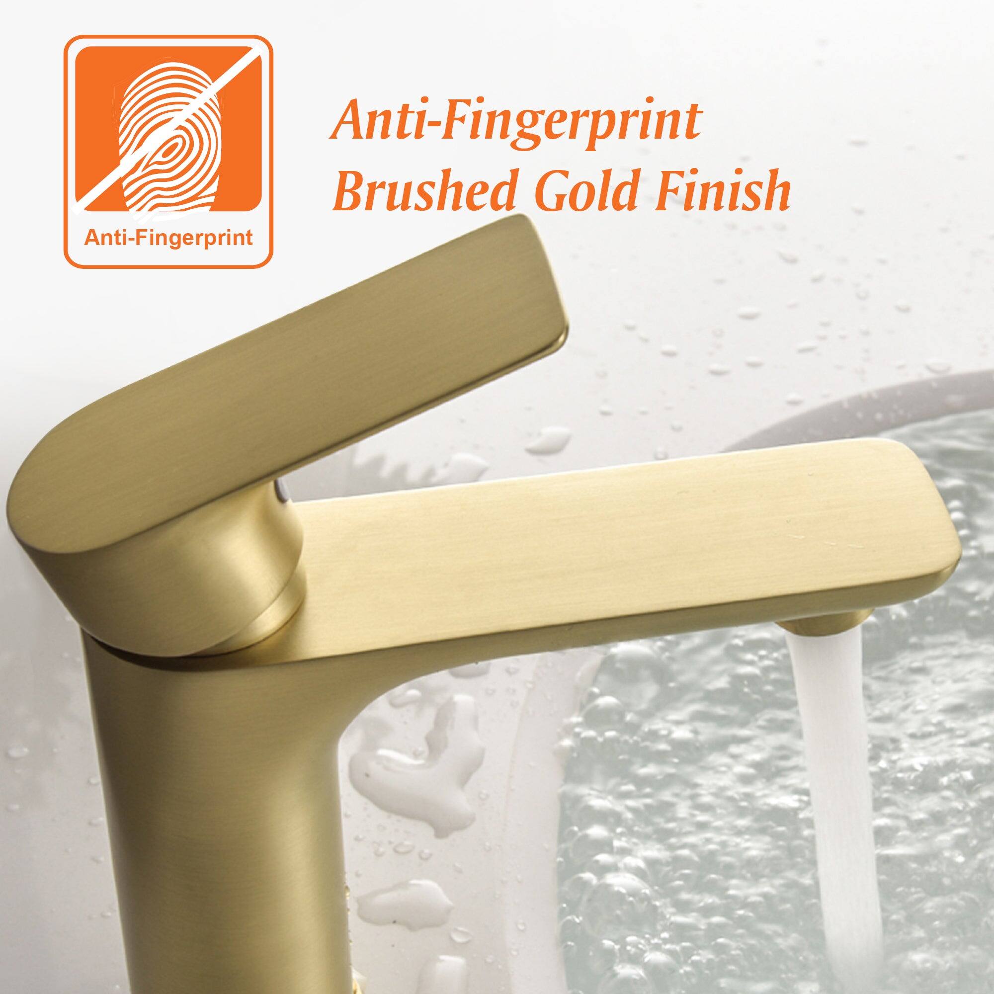 Anti-Fingerprint  
Brushed Gold Finish