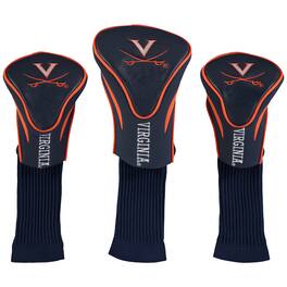 Team Golf - Virginia Cavaliers 3-Pack Contour Golf Club Head Covers - Multicolor