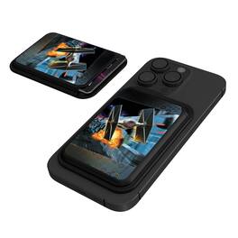 Keyscaper - Star Wars: A New Hope Portrait Black Magnetic Credit Card Wallet - TIE Fighter