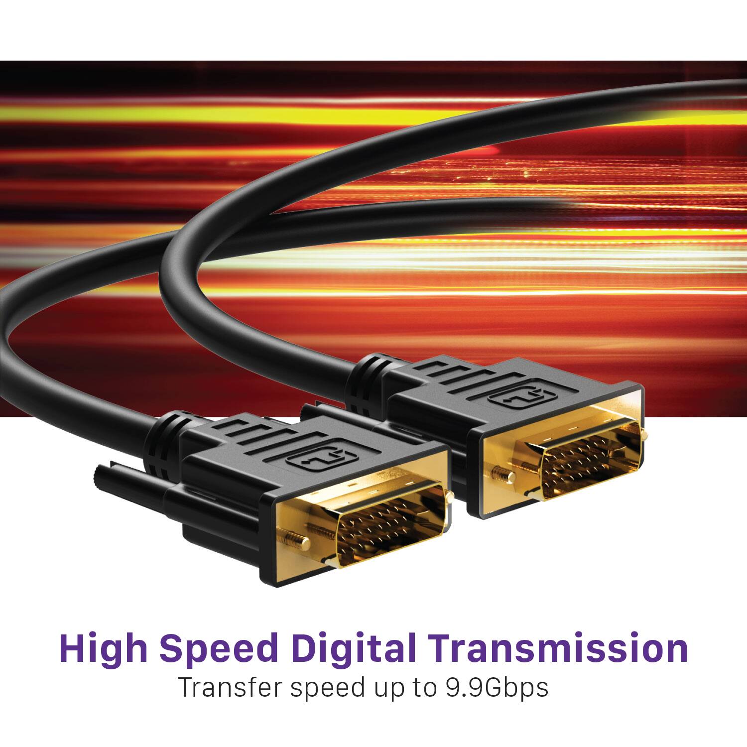 High Speed Digital Transmission
Transfer speed up to 9.9Gbps