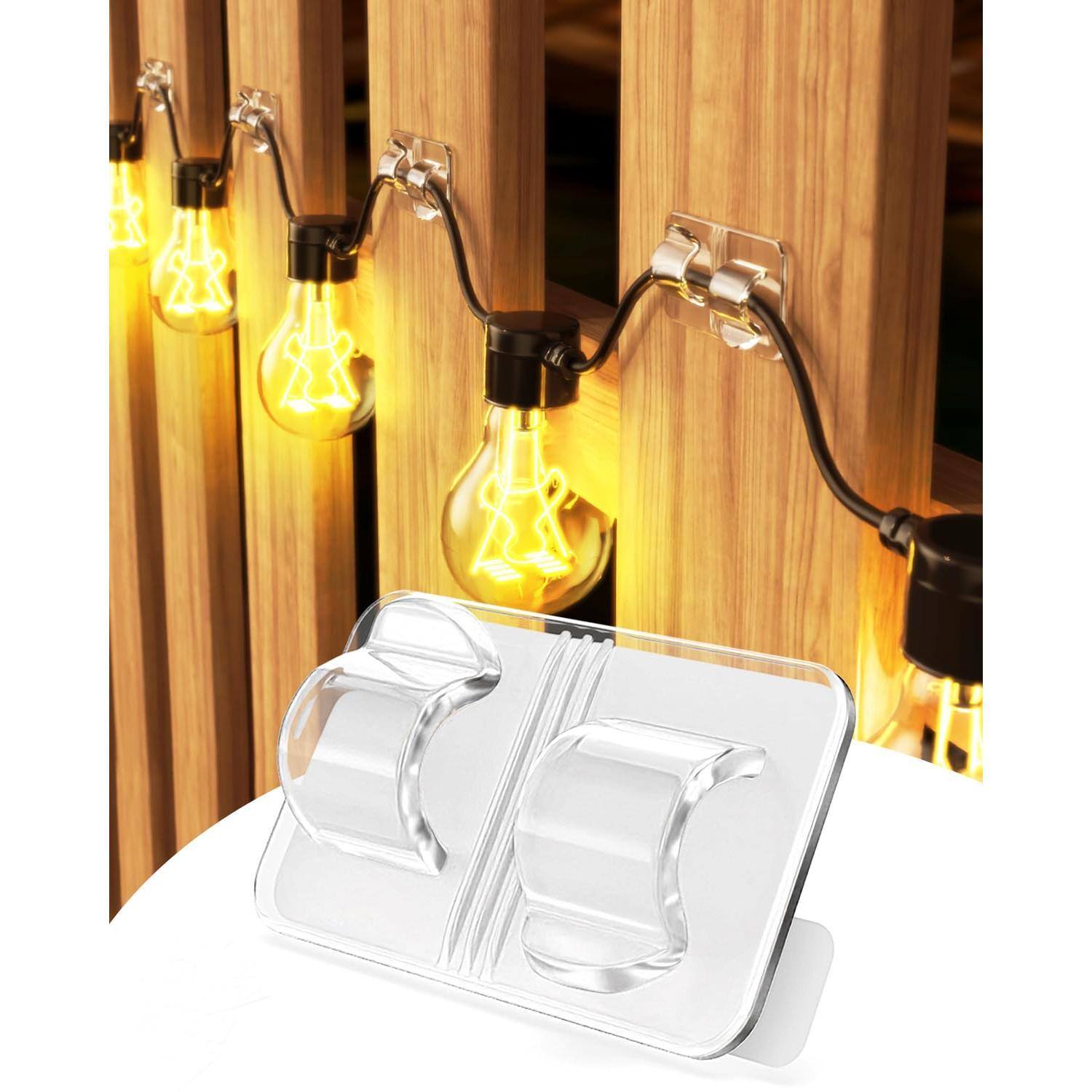 16PCS Clear Light Hooks