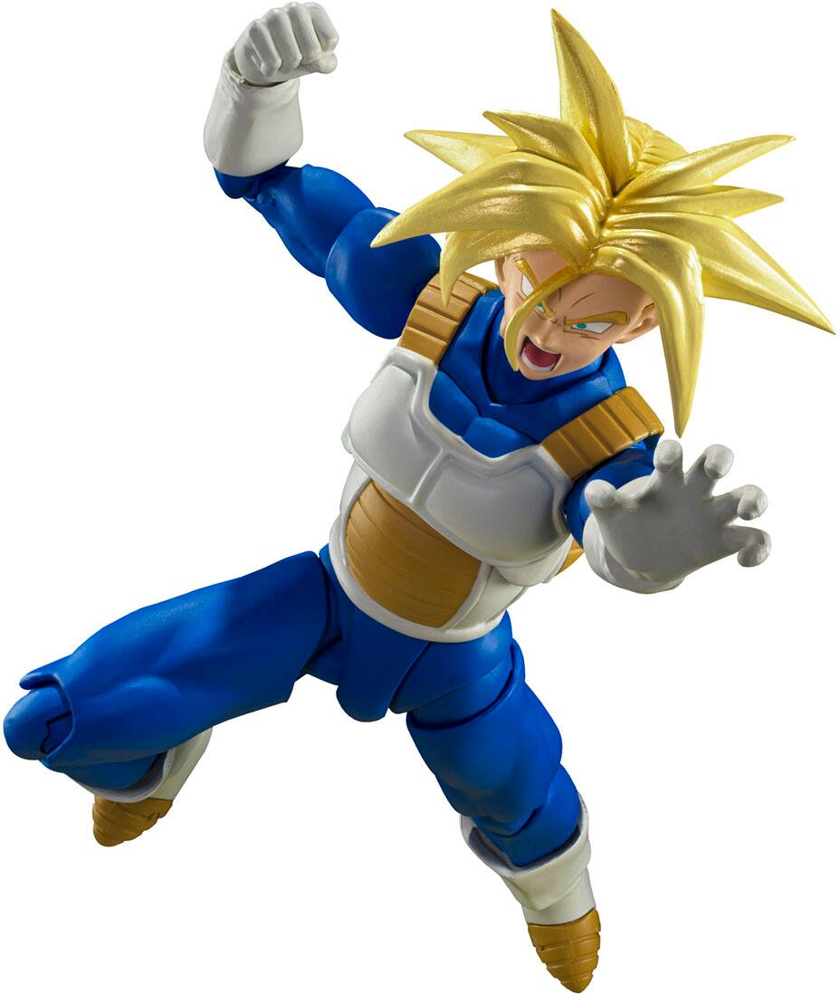 Alt View 1. Bandai - Super Saiyan Trunks - Infinite Latent Super Power - Dragon Ball Z, Tamashii Nations S.H.Figuarts 5.5" Figure.