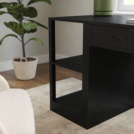 Martha Stewart - Kayden Home Office Modular 2 Tier Open Bookshelf - Black