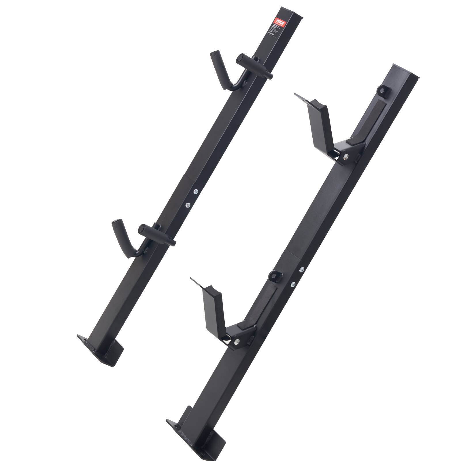 Alt View 5. VEVOR - Trimmer Rack, 2 Place Weeder Trimmer Rack, Trim Holder Trailer Rack Carrier with Zinc Alloy Password Lock - Black.