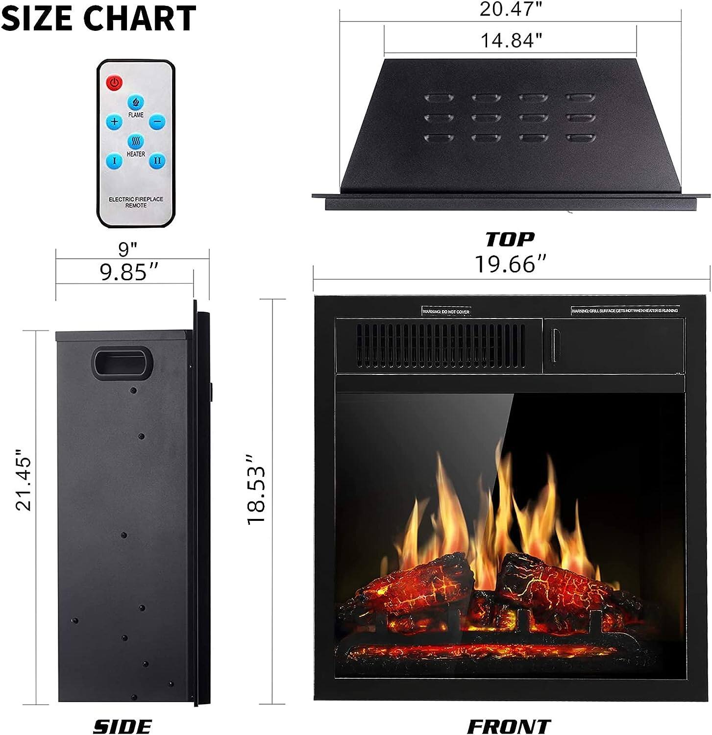 **SIZE CHART**

- **TOP**: 20.47" x 14.84"
- **SIDE**: 21.45" x 9"
- **FRONT**: 19.66" x 18.53"
- **HEIGHT**: 9.85"