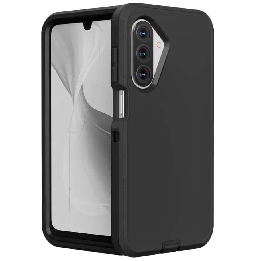 Front. Entronix - Entronix Case for Galaxy A17 - Triple-Layer Heavy Duty Protection - Black.