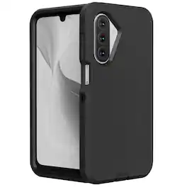 Entronix - Case for Galaxy A17 - Triple-Layer Heavy Duty Protection - Black