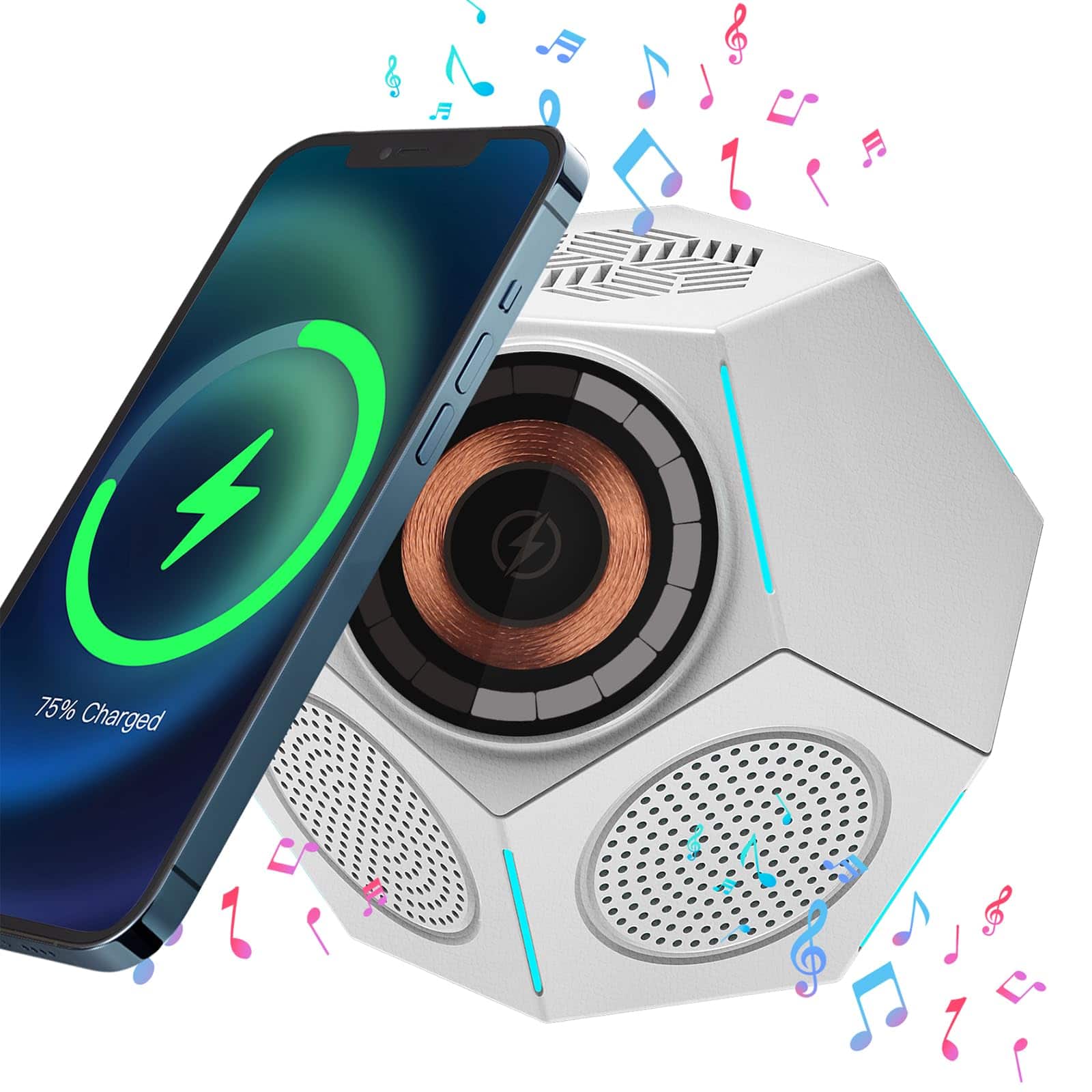 Pacoar Cade - Wireless Portable Mini With Magnetic 15w Fast Charging Light Wireless Portable Mini With Magnetic 15w Fast Charging 360° - Default