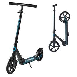 VEVOR - Kick Scooter for Kids Ages 8+, Teens & Adults, 2-Wheel Toddler Scooter with Adjustable Height Handlebar - Black + Blue