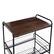 Alt View 13. Honey-Can-Do - 3-Tier Rolling Cart with Wood Shelf and Pull-Out Baskets - Black/Brown.
