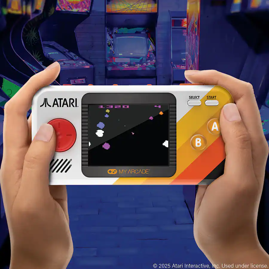 Atari 47 Atari Pocket Player Pro Portable Handheld Gaming System With Travel ...