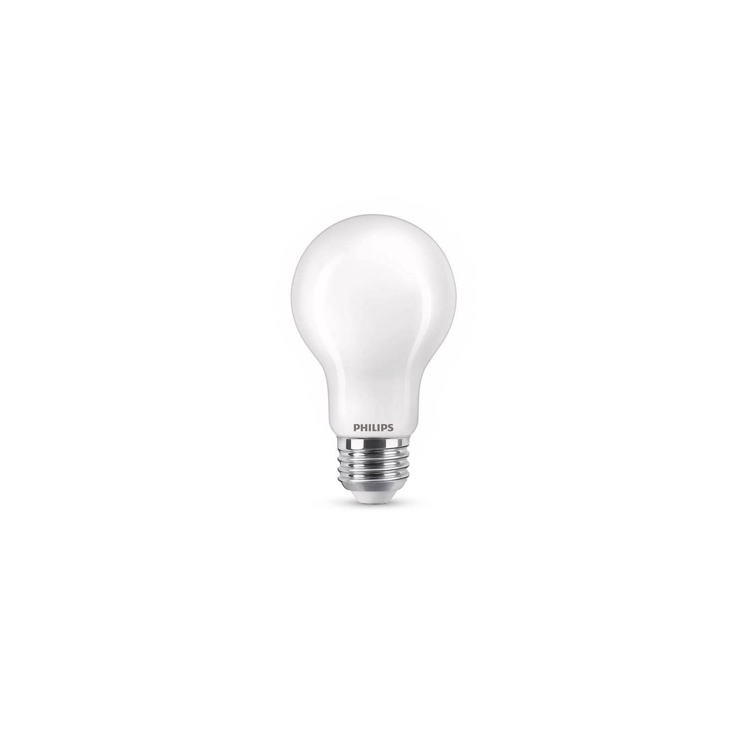 Philips - A19 E26 (Medium) Filament LED Bulb Daylight 75 Watt Equivalence 2 pk
