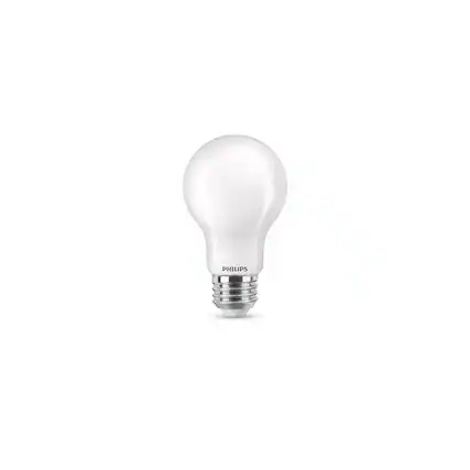 Front. Philips - Philips A19 E26 (Medium) Filament LED Bulb Daylight 75 Watt Equivalence 2 pk.