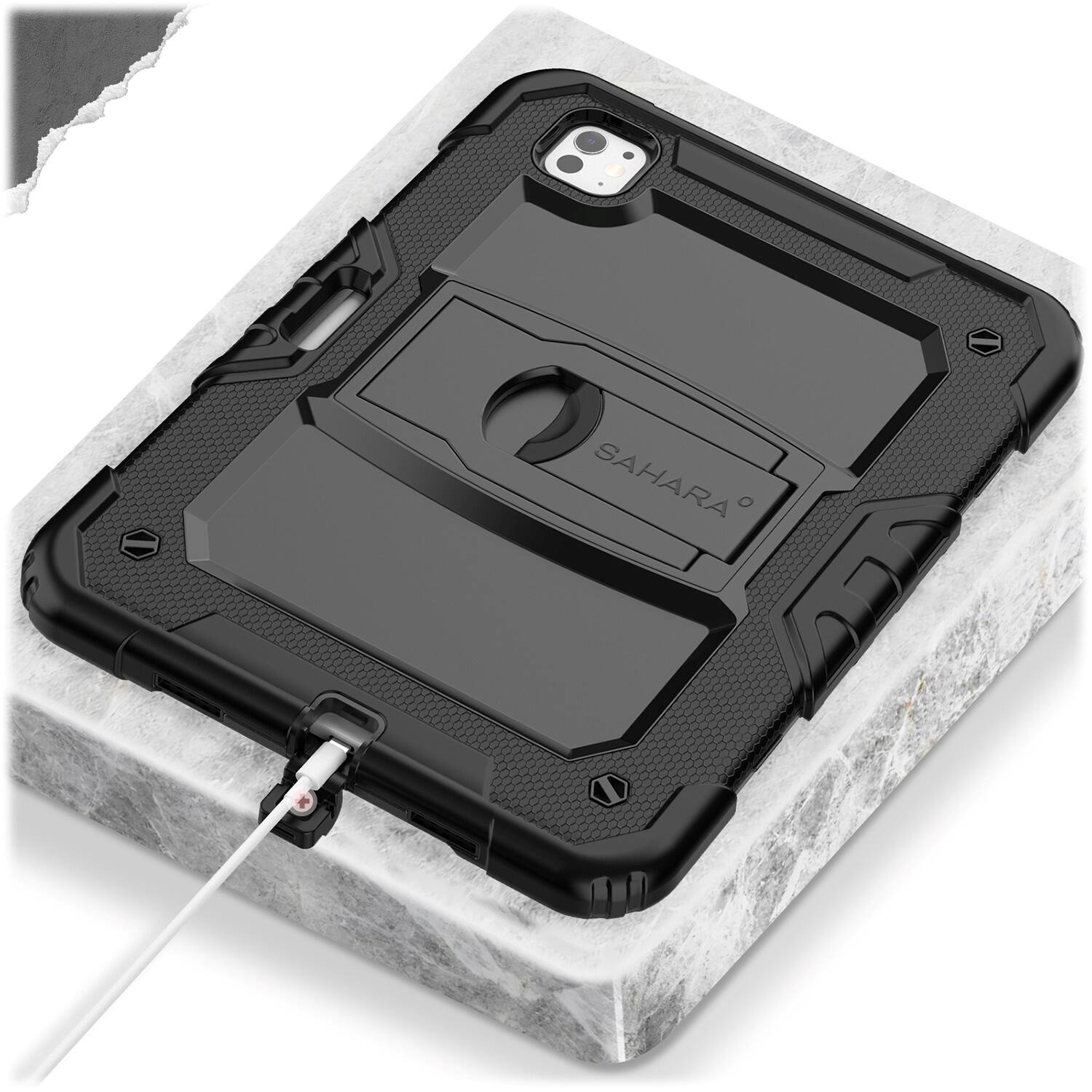 Alt View 17. SaharaCase - Raider Series Heavy-Duty Case for Apple iPad Pro (M4 2024/M5 2025) 13" - Scorpion Black.