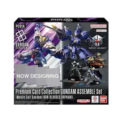 PC01A
GUNDAM PC01A BANDAI NAMCO English ver.
GUNDAM CARD GAME
GUNDAM ASSEMBLE NOW DESIGNING
Premium Card Collection
GUNDAM ASSEMBLE Set
-Mobile Suit Gundam IRON-BLOODED ORPHANS-
BAN MBL GUNPLA
DAI MALE JAPS UE SUN
C90
suttI m CO
Cden
