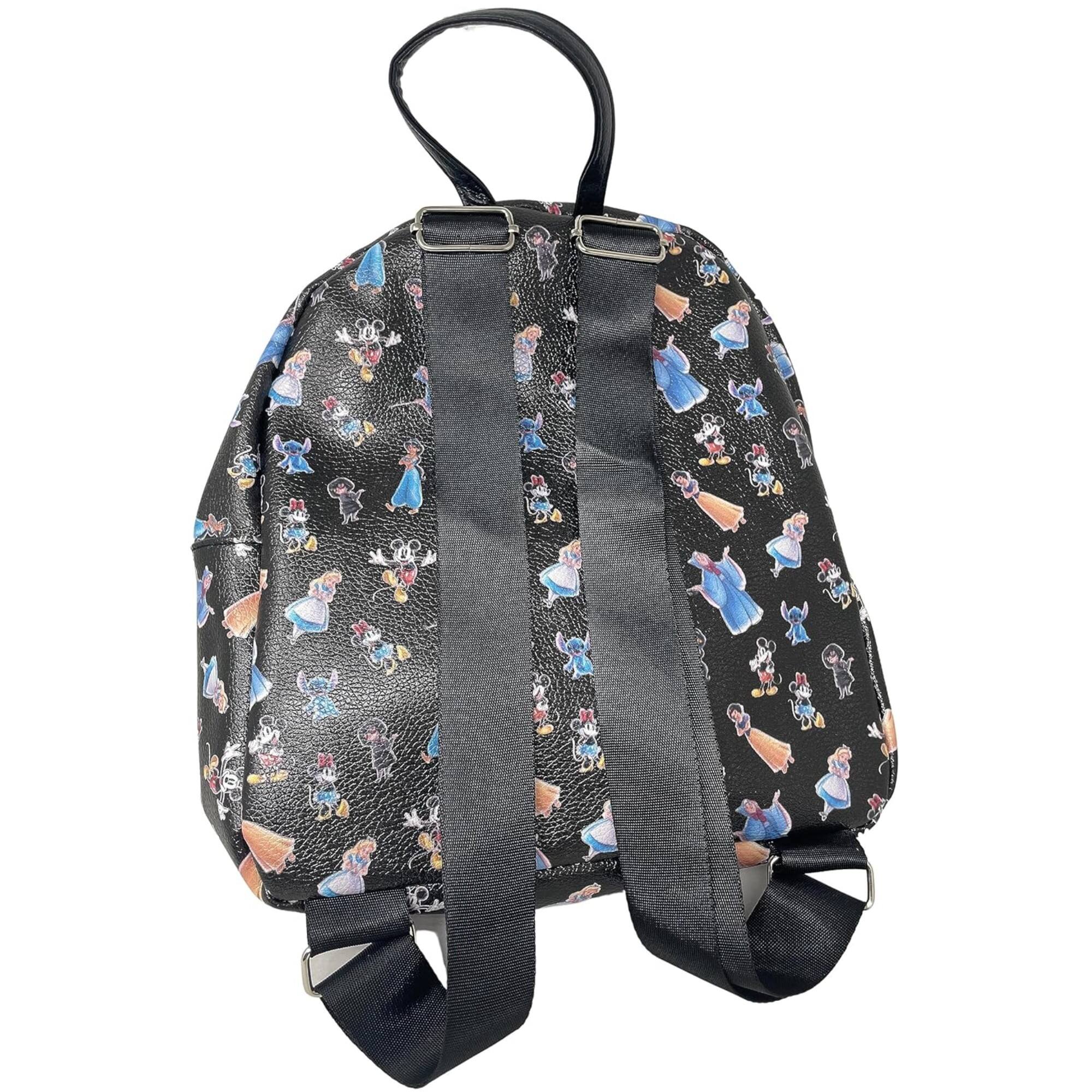 Alt View 2. Disney - Disney 100th 10 inches Black Deluxe Mini Backpack - Black.