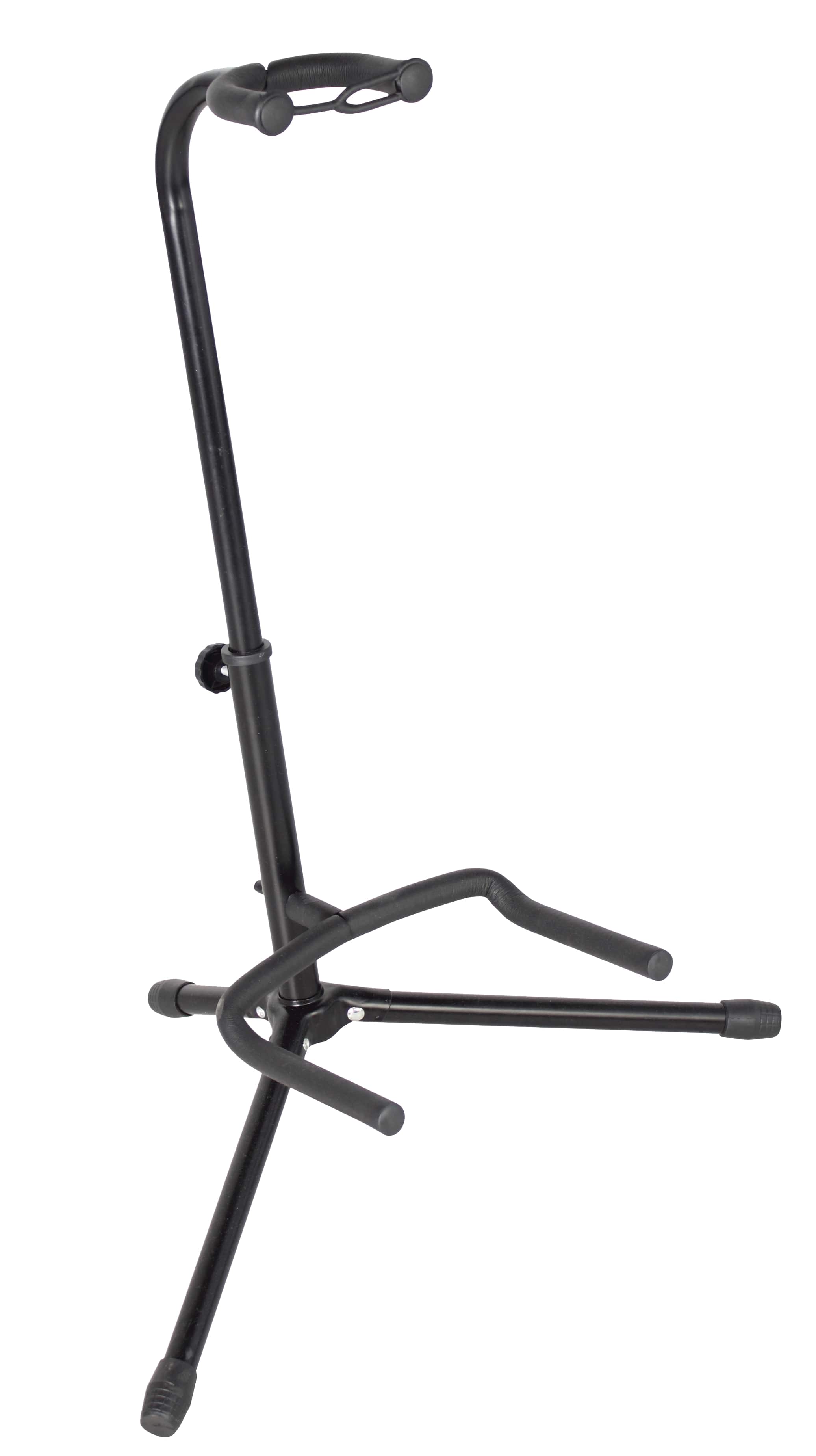Gator - Rok-It Tubular Guitar Stand to Hold Electric or Acoustic Guitars, Padded Body and Neck Cradle, with Rubber Feet