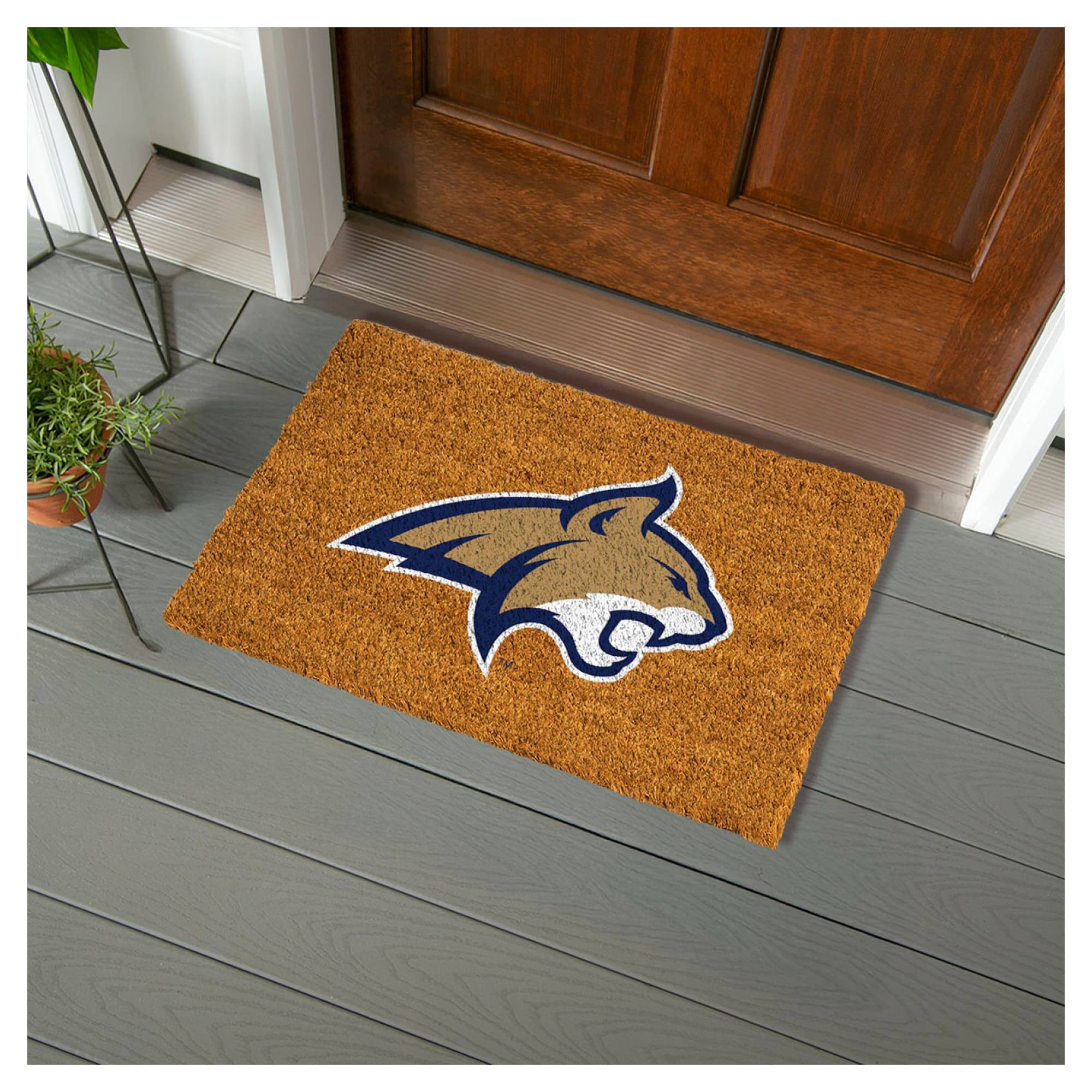 Alt View 1. Evergreen Enterprises - Montana State Bobcats 28" x 16" Team Logo Outdoor Coir Mat - Multicolor.