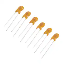 Unique Bargains - Tantalum Capacitor 1uF 50V Yellow Radial Dipped, for Circuit Boards/DIY/Computer, 6pcs - Orange