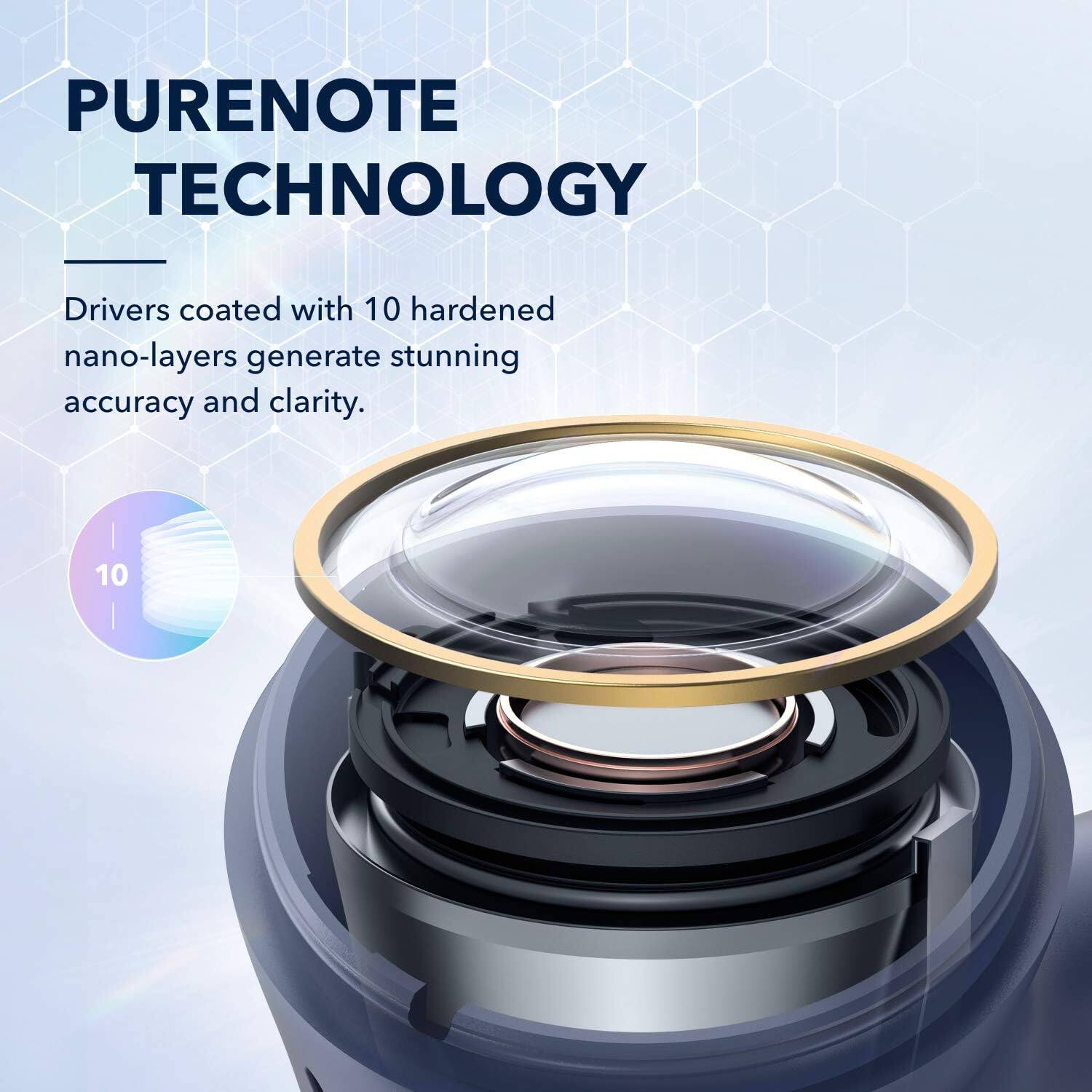 PURENOTE TECHNOLOGY

Drivers coated with 10 hardened nano-layers generate stunning accuracy and clarity.