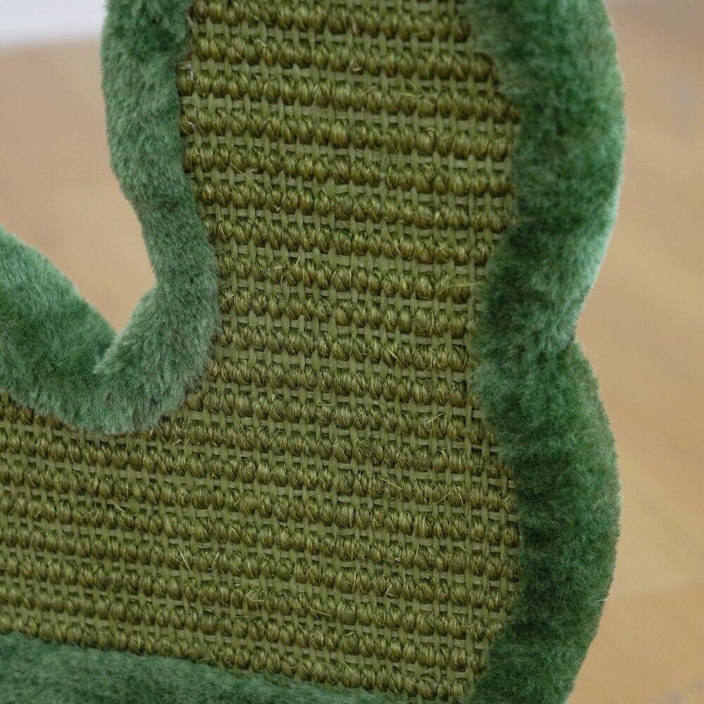 Alt View 1. PetPals - Natural Sisal Cactus-Shaped Cat Scratcher - 18"H, Natural Sisal, Small - Green.