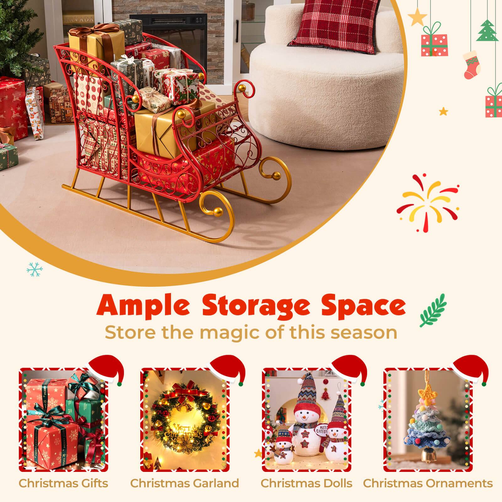 Ample Storage Space  
Store the magic of this season  

Christmas Gifts  
Christmas Garland  
Christmas Dolls  
Christmas Ornaments