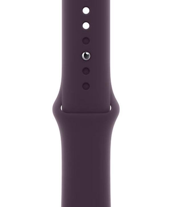 Front. Apple - Apple Watch Band - Sport Band (41mm) - Elderberry - S/M - Purple.