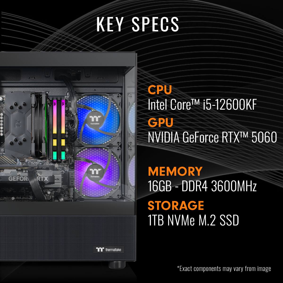 Thermaltake LCGS View i1260 170 Gaming Desktop Intel Core i5