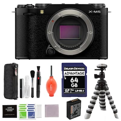 Fujifilm X M5 Mirrorless Camera (Black) with Flexible Tripod, 64GB Fujifilm X M5 Mirrorless Camera (Black) with Flexible Tripod, 64GB
